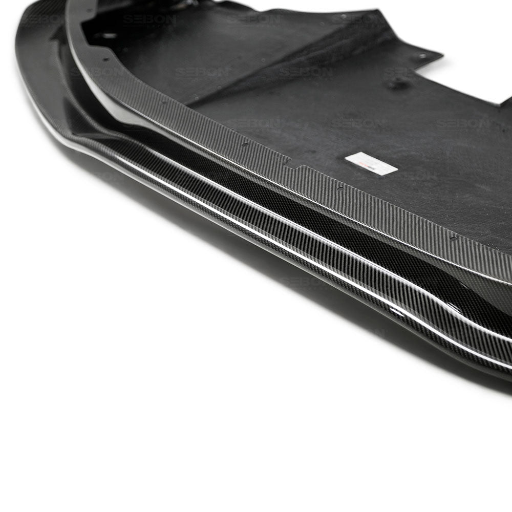 Seibon Carbon FL0910NSGTR-SS SS-style Carbon Fiber Front Lip For 2009-2011 Nissan GTR