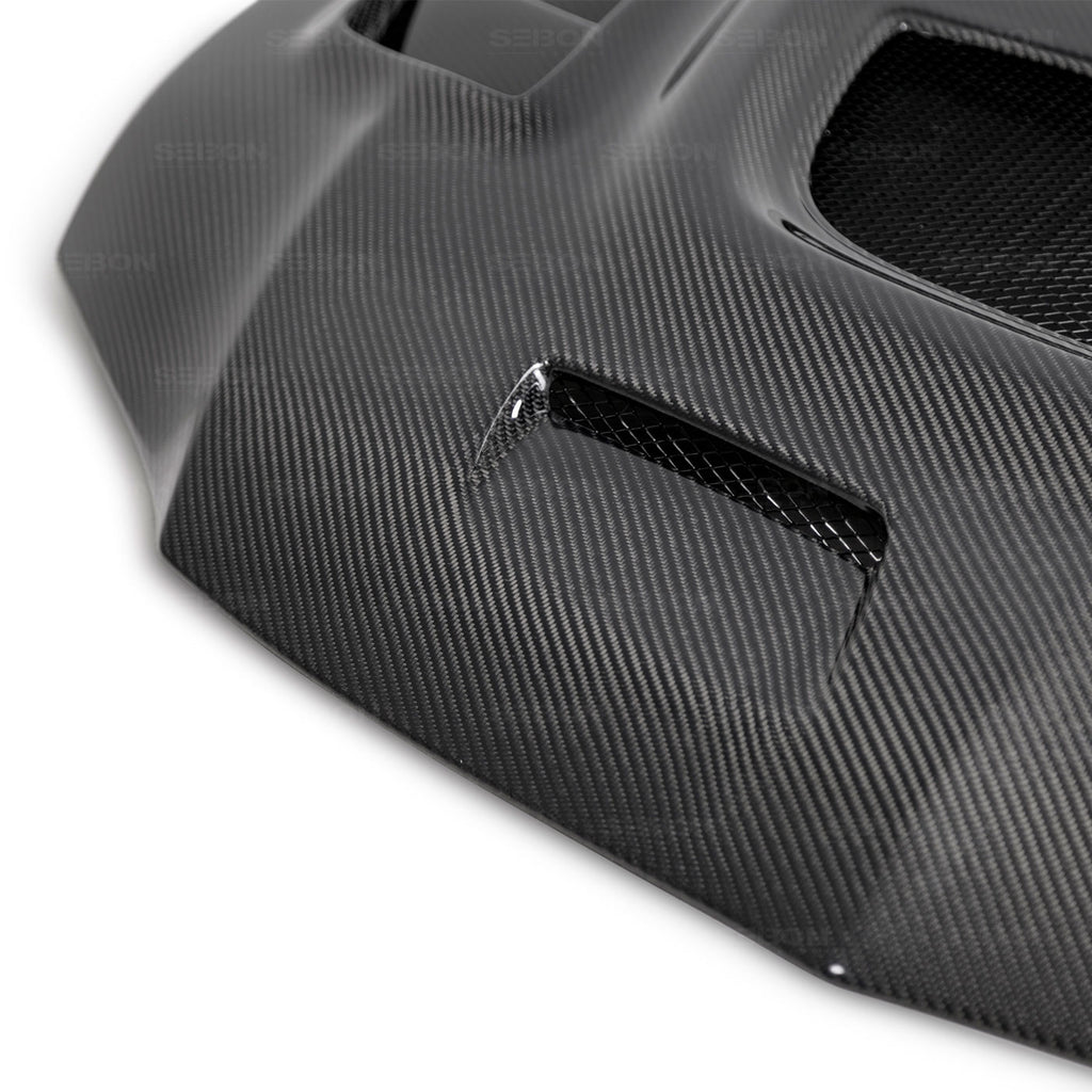 Seibon Carbon HD0305MITEVO8-CW CW-style Carbon Fiber Hood For 2003-2006 Mitsubishi Lancer EVO