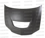 Seibon Carbon HD0305MITEVO8-OE-DRY OEM-style DRY CARBON Hood For 2003-2006 Mitsubishi Lancer EVO*ALL DRY CARBON PRODUCTS ARE MATTE FINISH