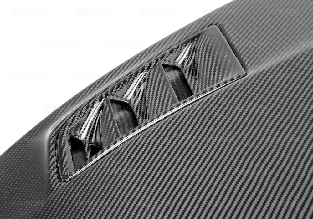 Seibon Carbon HD0607HDCV4DJ-MGII MGII-style Carbon Fiber Hood For 2006-2010 Honda Civic 4DR JDM / Acura CSX