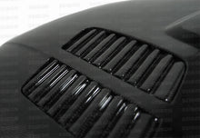 Load image into Gallery viewer, Seibon Carbon HD0708BMWE922D-GTR GTR-style Carbon Fiber Hood For 2007-2010 BMW E92 2DR Pre LCI (Louvers Are Cosmetic - They Do NOT Vent Air)