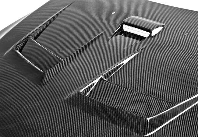 Seibon Carbon HD0809MITEVOX-DV DV-style Carbon Fiber Hood For 2008-2015 Mitsubishi Lancer EVO X