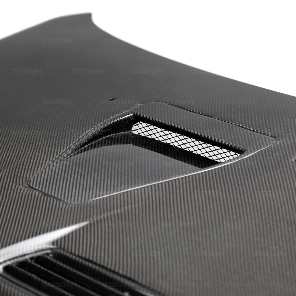 Seibon Carbon HD0809MITEVOX-OE OEM-style Carbon Fiber Hood For 2008-2015 Mitsubishi Lancer EVO X