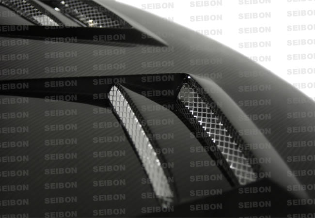 Seibon Carbon HD0809MITLAN-DV DV-style Carbon Fiber Hood For 2008-2009 Mitsubishi Lancer