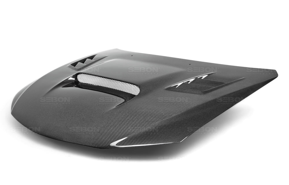 Seibon Carbon HD0809SBIMP-CW CW-style Carbon Fiber Hood For 2008-2014 Subaru WRX/STi