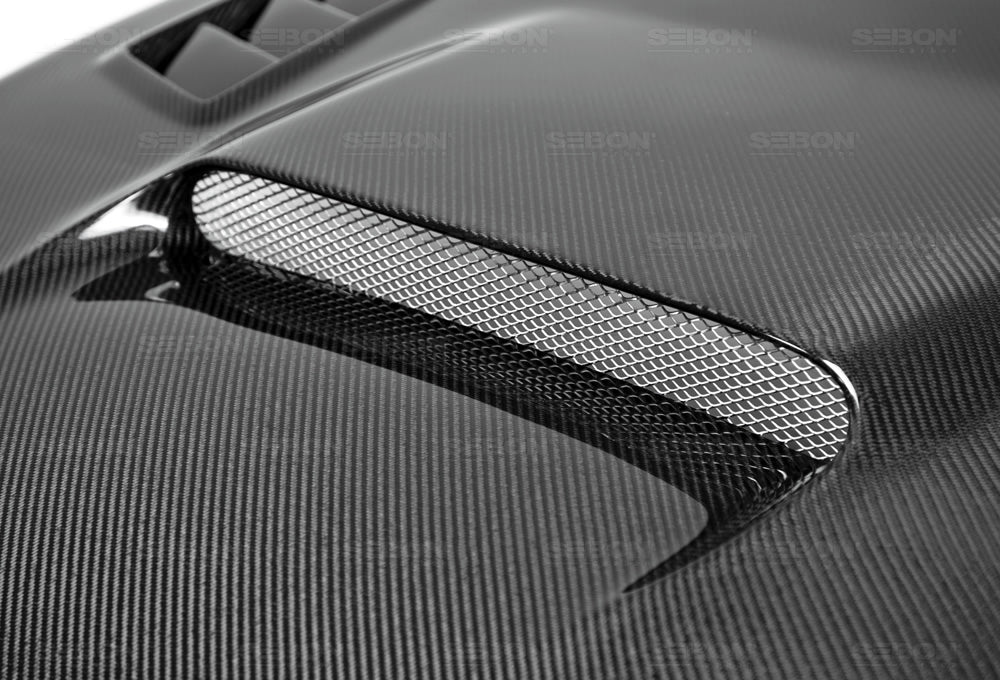 Seibon Carbon HD0809SBIMP-CW CW-style Carbon Fiber Hood For 2008-2014 Subaru WRX/STi