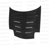 Seibon Carbon HD9396MZRX7-TS TS-style Carbon Fiber Hood For 1993-2002 Mazda RX-7