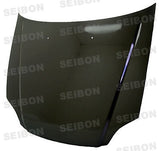 Seibon Carbon HD9900HDCV-OE OEM-style Carbon Fiber Hood For 1999-2000 Honda Civic