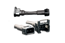 Load image into Gallery viewer, Set of 6 Jetronic/EV1 (female) to Honda OBD2 (male) injector plug adaptors (padpjtoh6)