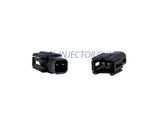 Set of 8 Jetronic/EV1 (female) to US Car/EV6 (male) injector plug adaptors (padpjtou8)
