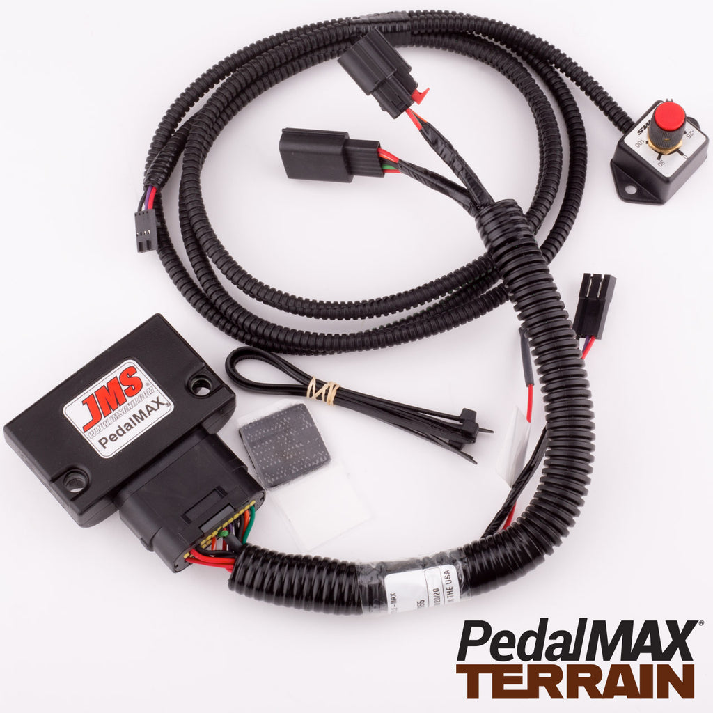 PedalMAX Terrain Drive By Wire Throttle Enhancement Device - Plug And Play With 2004 - 2010 GM And Hummer Trucks - Includes Control Knob.