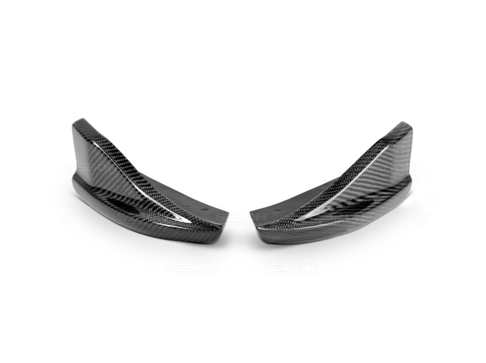 Seibon Carbon RL0809SBIMPSTI-CS CS-style Carbon Fiber Rear Lip For 2008-2014 Subaru STi / 2011-2014 WRX Hatchback