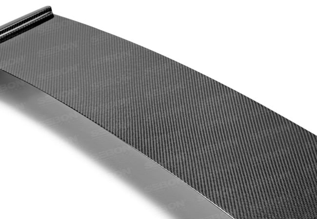 Seibon Carbon RS0809SBIMP-STI-S STI-style Carbon Fiber Rear Spoiler For 2008-2014 Subaru WRX/STi HB (shaved With No 3rd Brake Light)