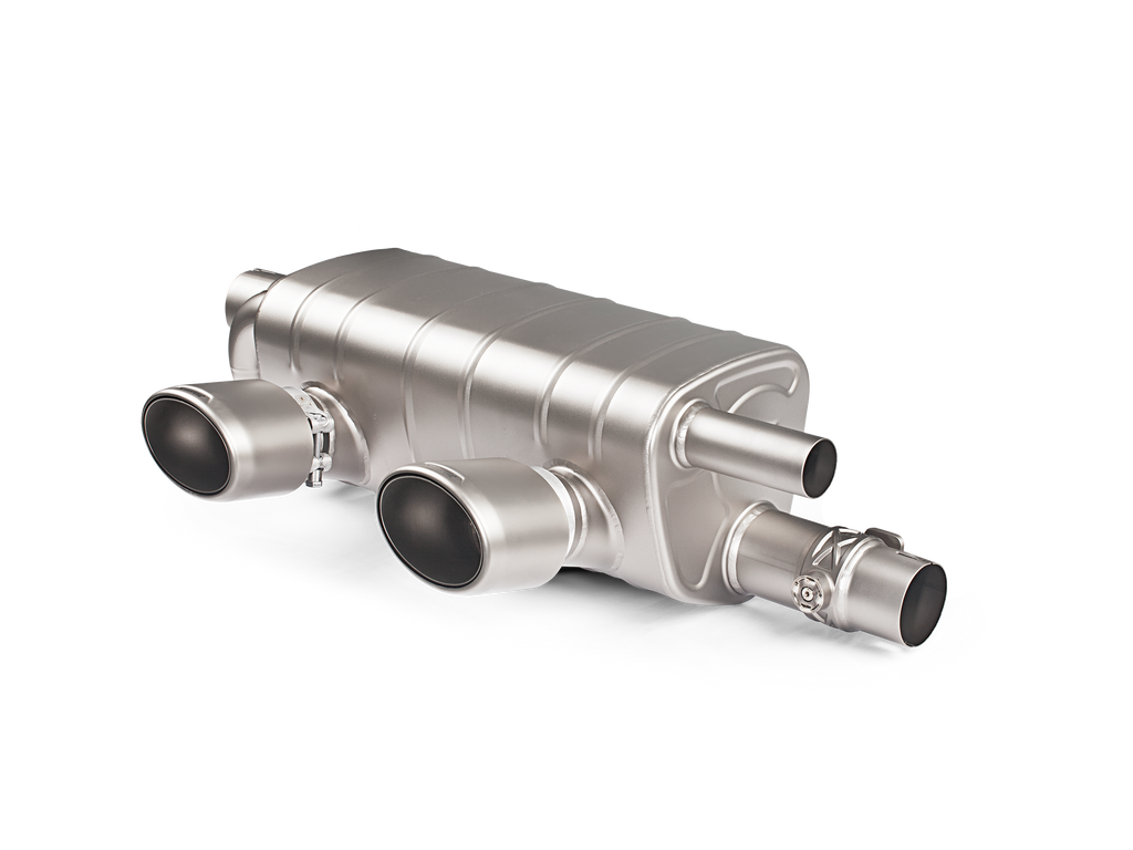 Akrapovic 2016-2019 Porsche Slip-On Line (Titanium) - For OE Non Sport Exhaust