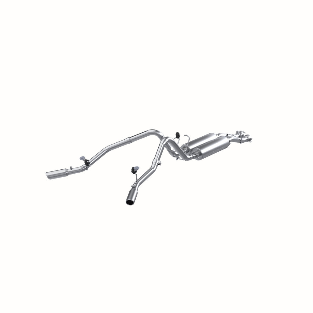 MBRP Exhaust 2 1/2in. Cat Back; Dual Split Side; AL