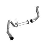 MBRP Exhaust 4in. Filter Back; Single Side Exit; AL+Down Pipe