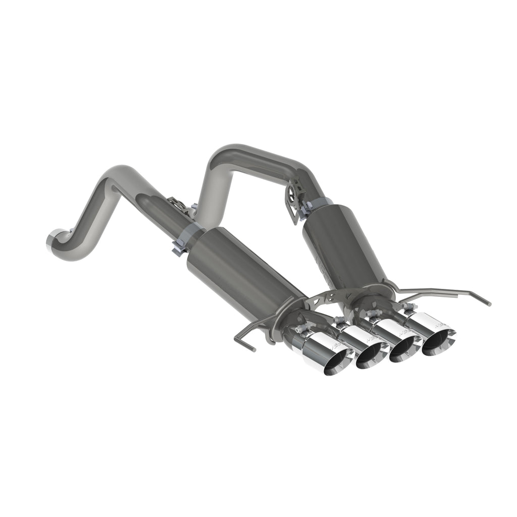 14-19 Corvette MBRP Axle Back Exhaust 3in. Dual Muffler With Quad 4in. Dual Wall Tips T304