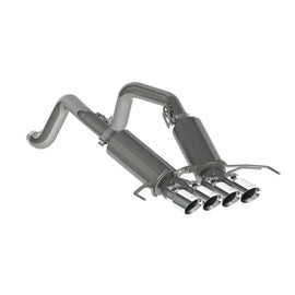 14-19 Corvette MBRP Axle Back Exhaust 3in. Dual Muffler With Quad 4in. Dual Wall Tips T304