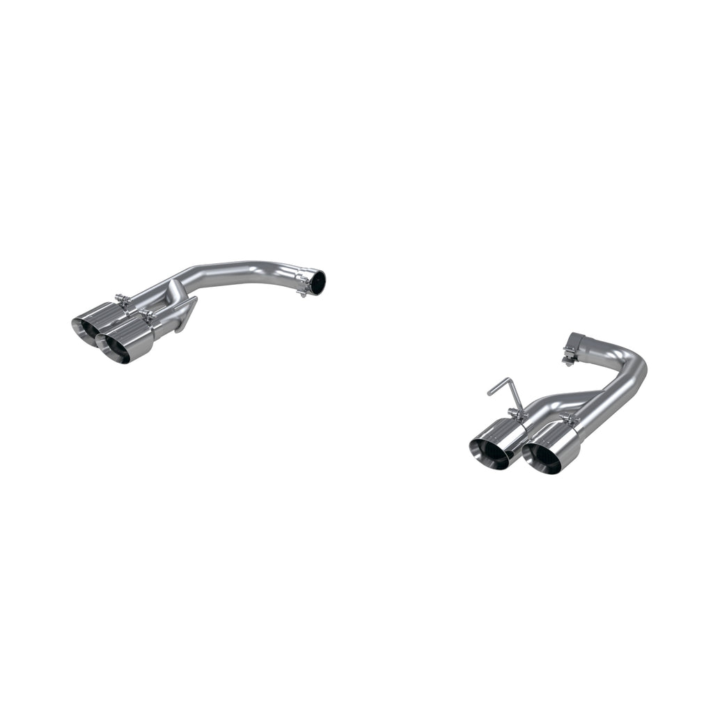 18-23 Mustang GT MBRP Exhaust 2.5in. Axle Back With Quad 4in. Dual Wall Tips; Non Active Exhaust T304