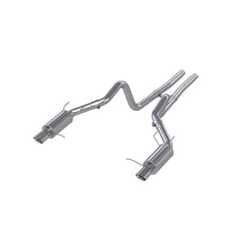11-14 Mustang GT MBRP Exhaust 3in. Cat Back Dual Split Rear Street Version T409