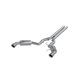 15-17 Mustang GT MBRP Exhaust 3in Cat Back Street Version; 4.5in. Tips T409