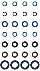 Seal kit for Fuel Injector Clinic Honda/Acura style and Subaru STi top-feed rail conversion injectors (slk-115-7x4)