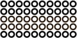 Universal seal kit for 10 cyl Fuel Injector Clinic injectors w/14mm seals (slk-univ-14mm-x-10)