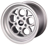 Savage Series Race Wheels - Silver Clear W/ Diamond Cut; 15 Inch X 10 Inch Rear Wheel W/ Lug Nuts -- Fits 1994-2002 Chevy Camaro And Pontiac Firebird