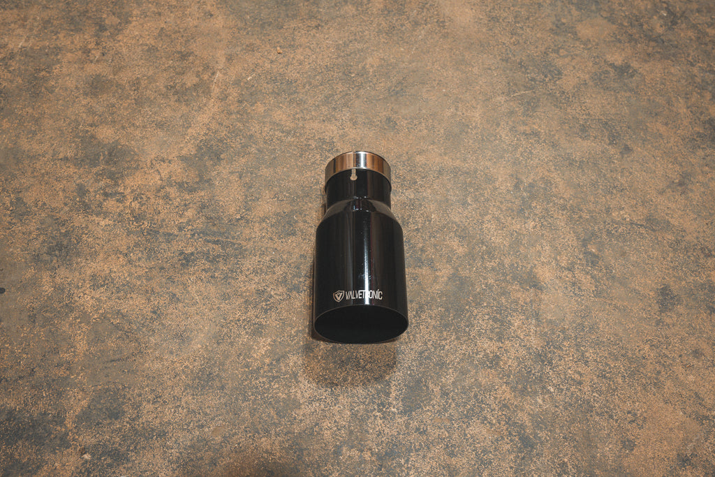 Single Wall Black Tip - 3.0" Inlet To 3.5" Outlet