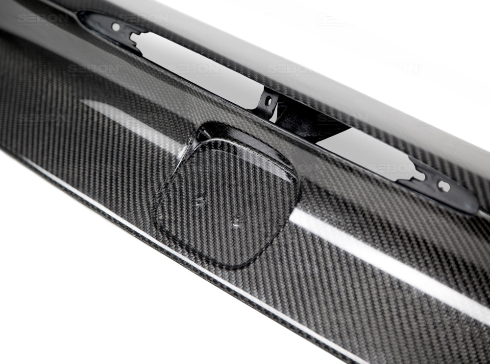 Seibon Carbon TG14HDCV2DSI-OE OE-Style Carbon Fiber Trunk Garnish For 2012-2015 Honda Civic 2DR Si