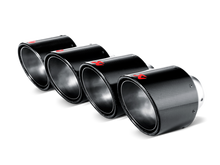 Load image into Gallery viewer, Akrapovic 2006-2011 Chevrolet Tail Pipe Set (Carbondia 115 Mm)