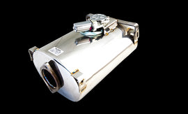 Varex Oval Muffler10'X 6' (15'Long) 3' Inlet And Pipe Side Short Flanged Threaded Side Bracket Front & Back No Tip.; Exhaust Muffler