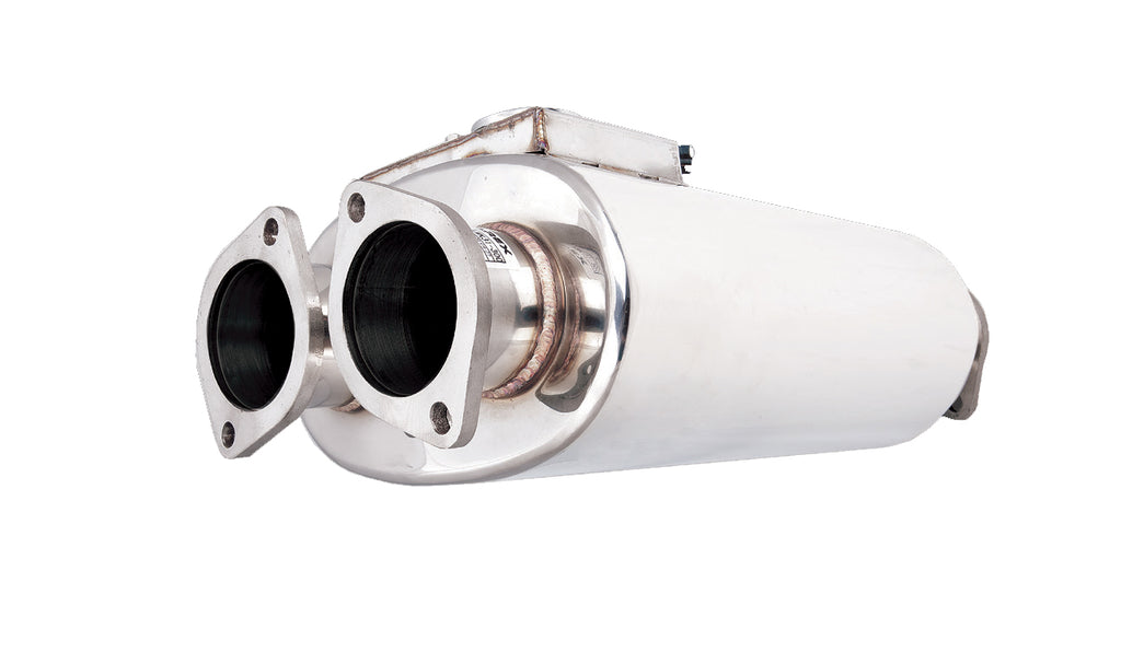 Varex Universal Oval 3" Twin-In Twin-Out6" X 10"16 Body Length (Merge-Pipe Up-stream Of Varex Is Required); Exhaust Muffler