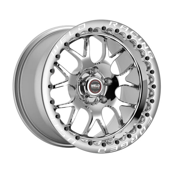 15x11 S77 Beadlock  Polished center - Polished Shell Widebody Charger
