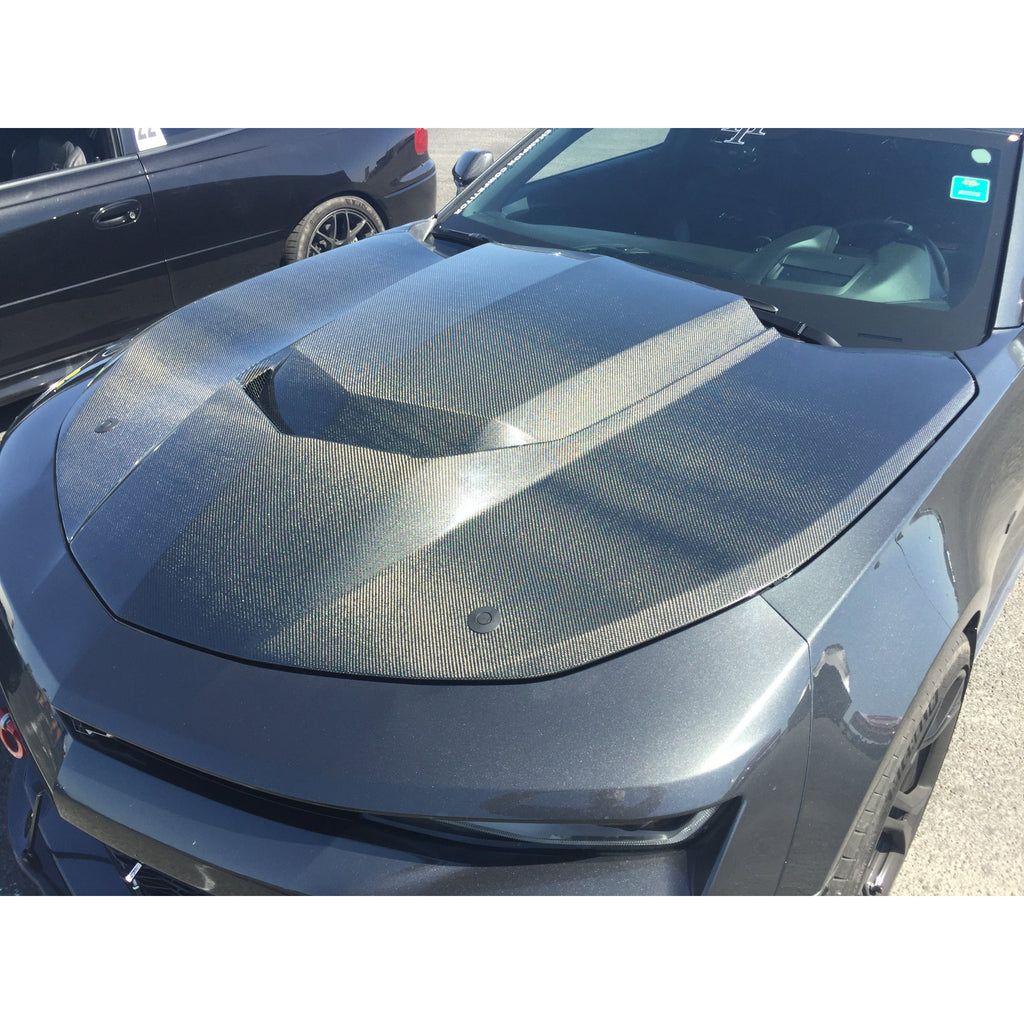 16-24 Camaro Anderson Composites Type-AZ Double Sided Carbon Fiber Hood