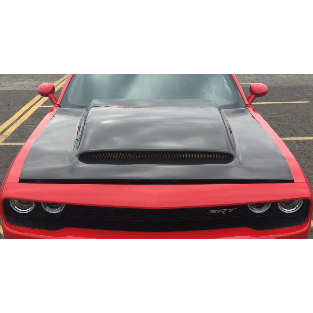 18-23 Challenger Anderson Composites AC-HD18DGCHDM-KB Type-DP Carbon Fiber Demon Style Cowl Hood