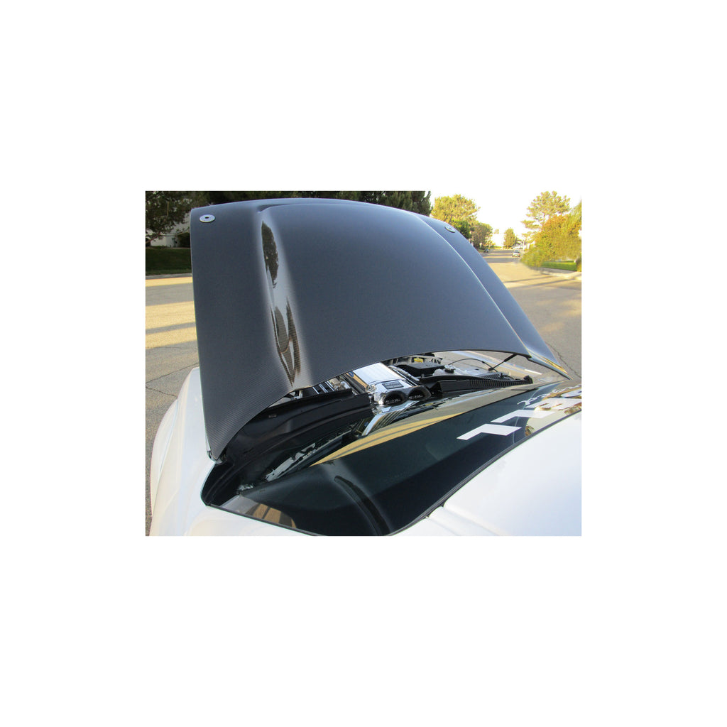 18-23 Challenger Anderson Composites AC-HD18DGCHDM-KB Type-DP Carbon Fiber Demon Style Cowl Hood