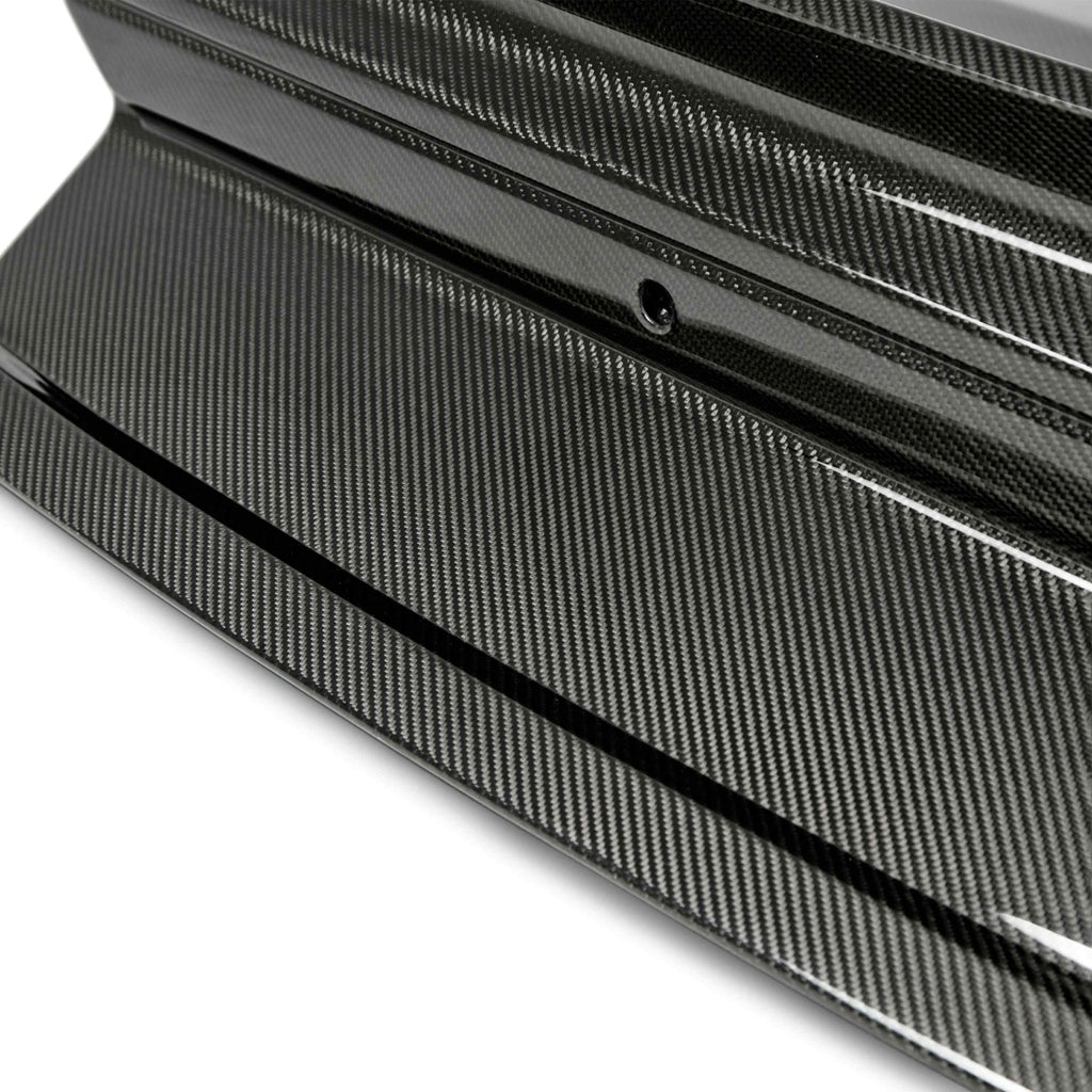 15-23 Ford Mustang Anderson Composites AC-TL15FDMU-SA-DS Type-ST Double Sided Carbon Fiber Decklid With Integrated Spoiler