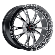 Load image into Gallery viewer, 17x10 Weld Belmont Beadlock Gloss Black W/ Milled Spoke 5x114.3 +49 BS7.42