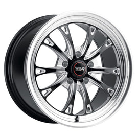 20x5 Weld Belmont Drag Gloss Black Milled Spoke 5x114.3 ET-34 BS1.66