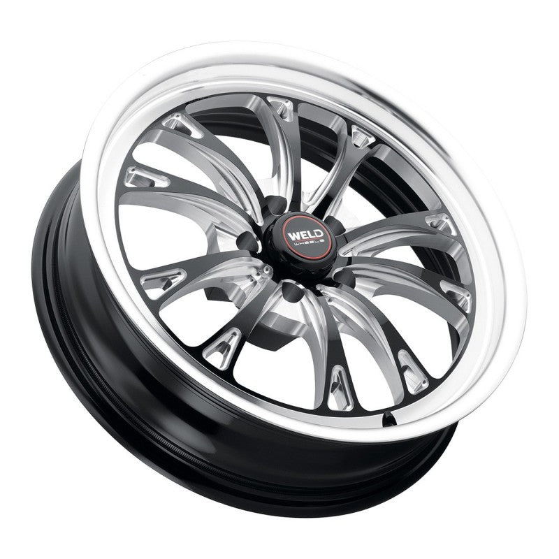 S1578C067N23 18x5 Weld Racing Belmont Drag 5x114.3 ET -23 Gloss Black