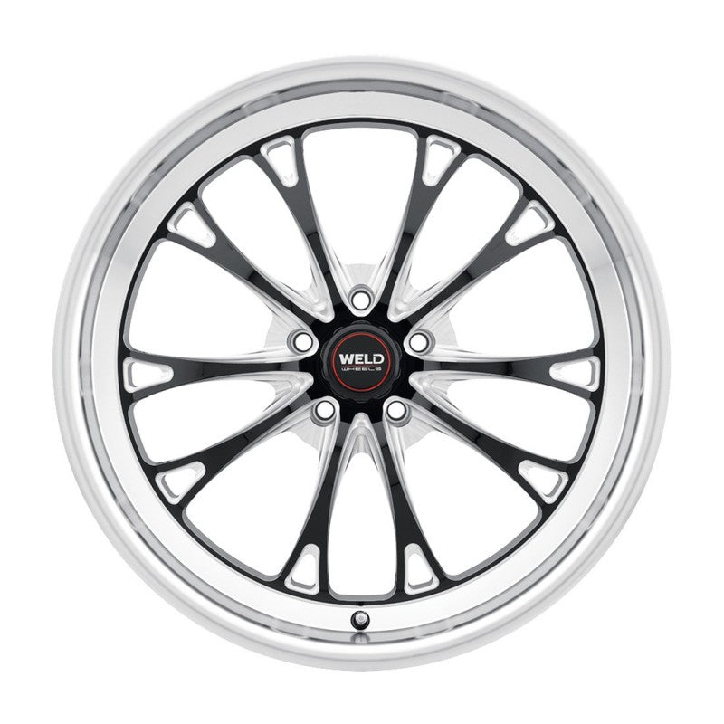 17x11 Weld Belmont Drag Gloss Black W/ Milled Spoke 5x115 +6 BS6.25