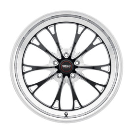 18x5 Weld Belmont Gloss Black W/ Milled Spoke 5x112 ET-23 BS2.1