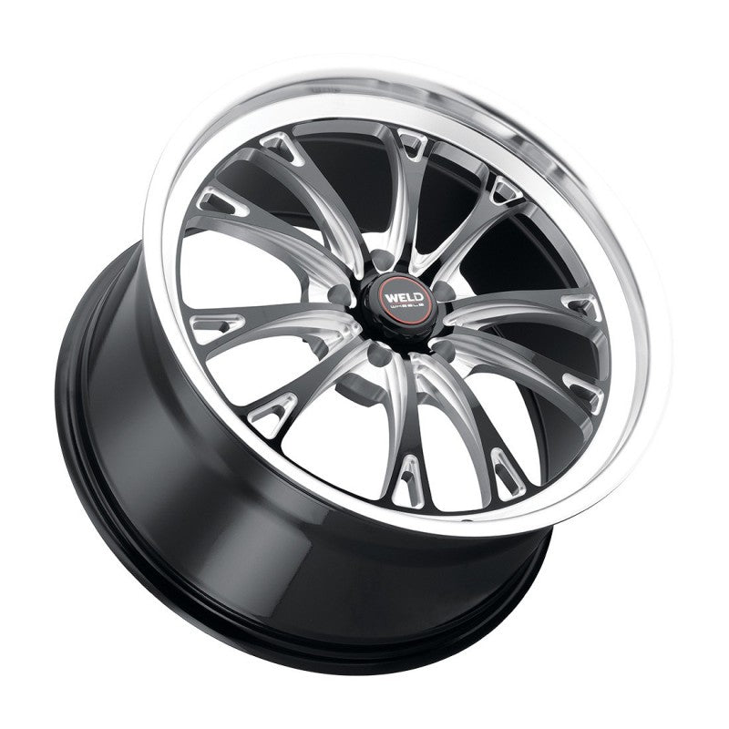 17x11 Weld Belmont Drag Gloss Black W/ Milled Spoke 5x115 +6 BS6.25