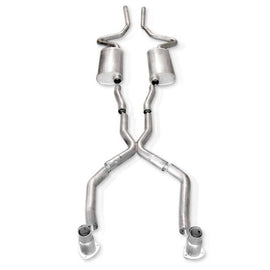 Stainless Works Catback Dual S-Tube Mufflers X-Pipe Performance Connect