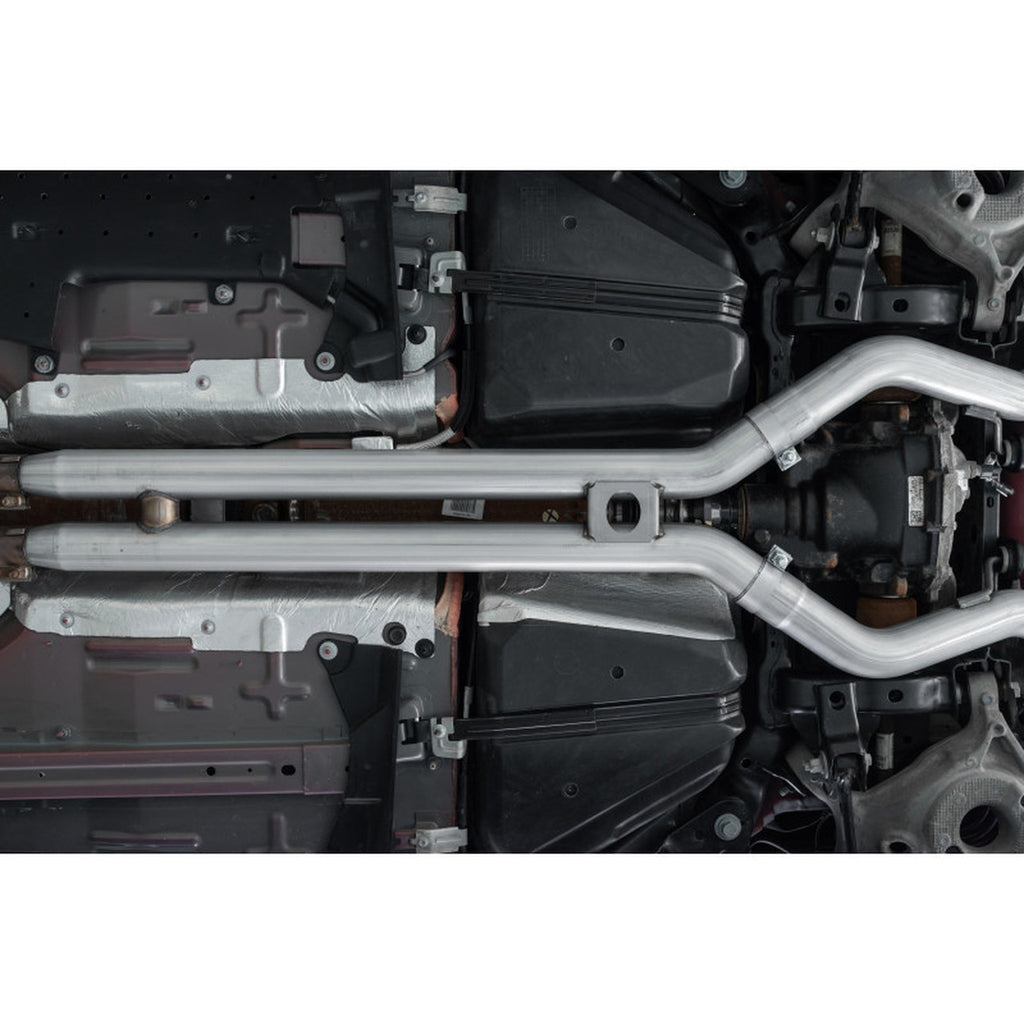 18-23 Mustang GT MBRP Exhaust 3in. Cat Back With Quad 4in. Dual Wall Tips Street Version  T304