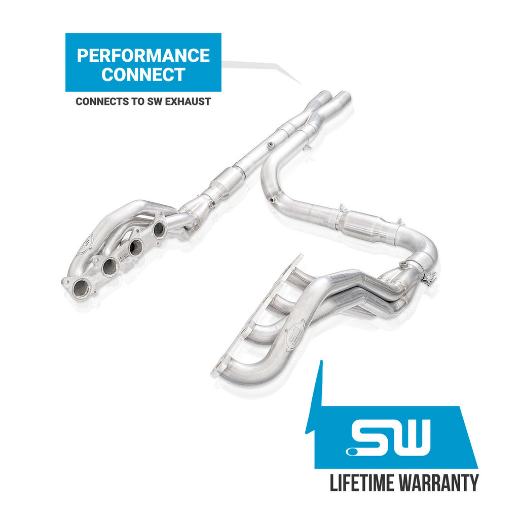 15-25 F-150 Stainless Works Long Tube Headers 1-7/8" With Catted Leads X-Pipe Performance Connect