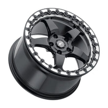 Load image into Gallery viewer, 15x10 Forgestar D5 Beadlock Gloss Black w/ Machined Lip 5x114.3 ET25 BS6.5