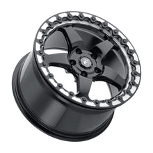 Load image into Gallery viewer, 17x10 Forgestar D5 Beadlock Gloss Black W/ machined lip 5x115 +30 BS6.6