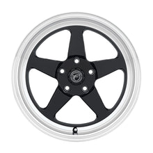 Load image into Gallery viewer, Forgestar D5 Drag Wheel 18x5 5x120 -23mm Gloss Black w/ Machined Lip